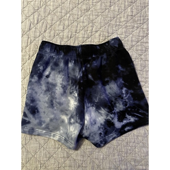Hollister Tie Dye Sweat Shorts XS Blue Black Logo Lounge Athletic 4in Inseam Y2K - Picture 7 of 8